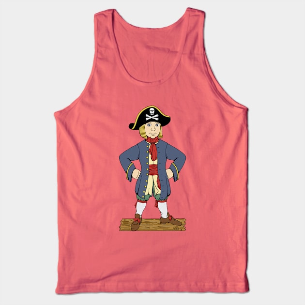 Cute Pirate Lad Tank Top by AzureLionProductions